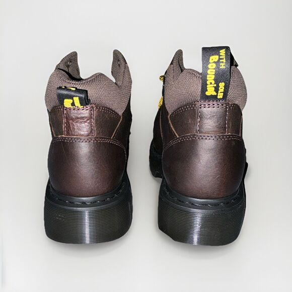 NEW Dr Martens Woodard Grizzly Leather Lace Up Boots Brown US Men’s Size 12 Doc - Picture 7 of 7